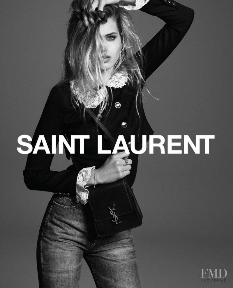 Abbey Lee Kershaw featured in  the Saint Laurent advertisement for Fall 2021