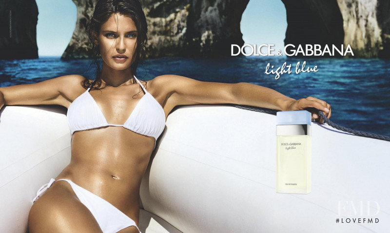Bianca Balti featured in  the Dolce & Gabbana Fragrance light blue advertisement for Autumn/Winter 2021