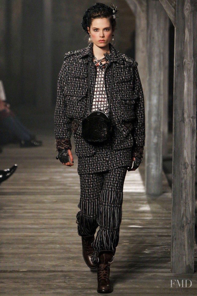 Caroline Brasch Nielsen featured in  the Chanel fashion show for Pre-Fall 2013
