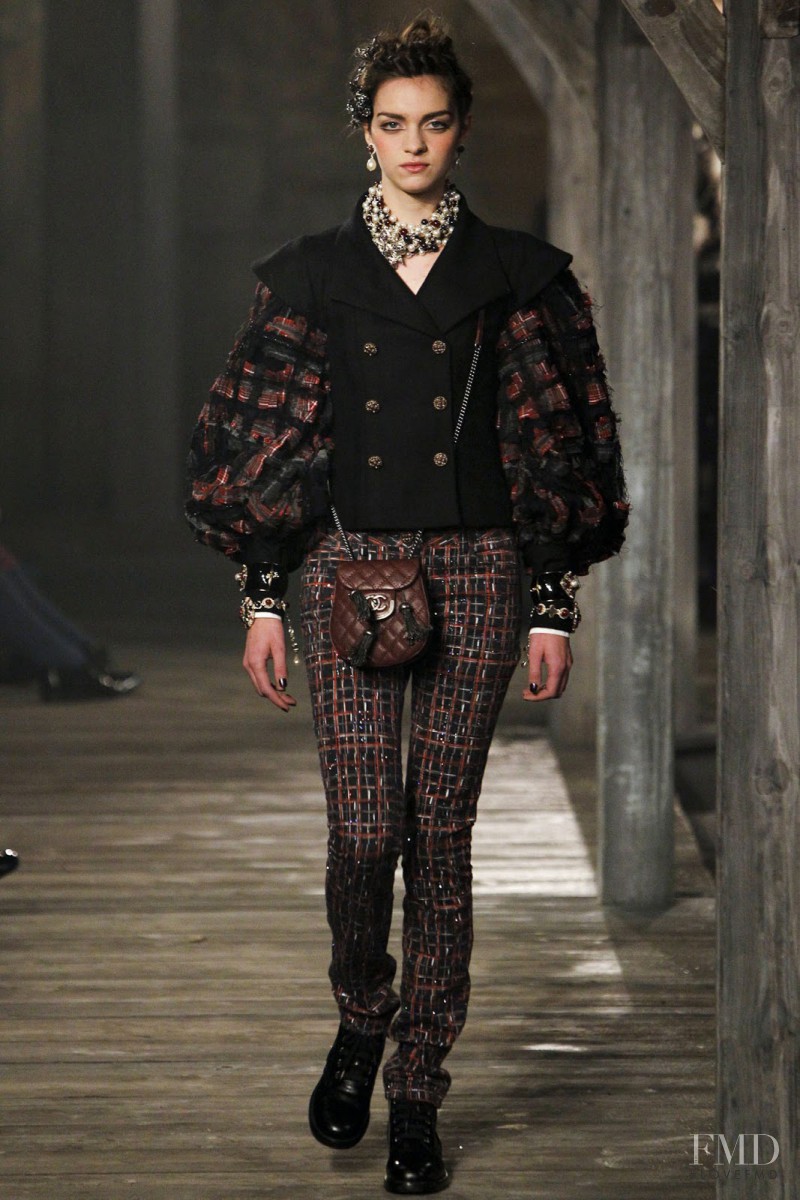 Magda Laguinge featured in  the Chanel fashion show for Pre-Fall 2013