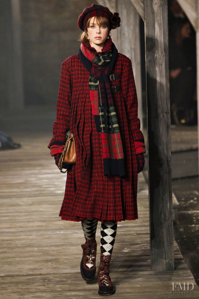 Edie Campbell featured in  the Chanel fashion show for Pre-Fall 2013