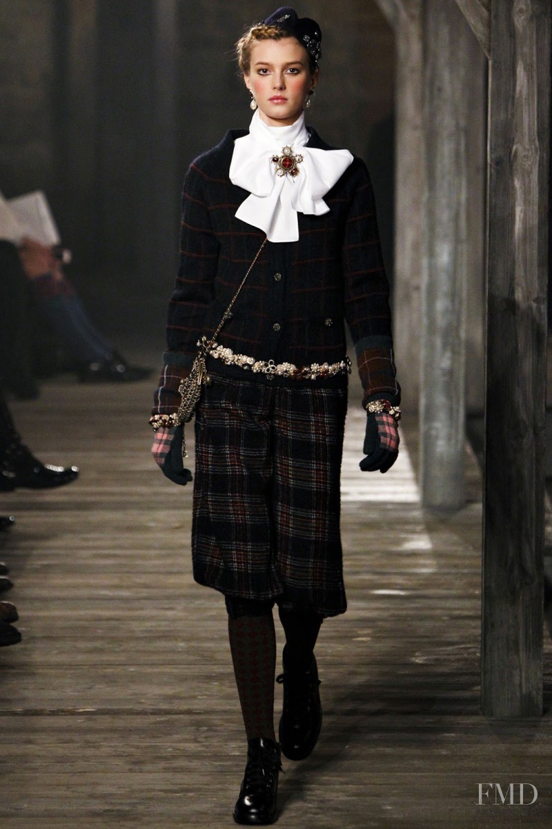 Sigrid Agren featured in  the Chanel fashion show for Pre-Fall 2013
