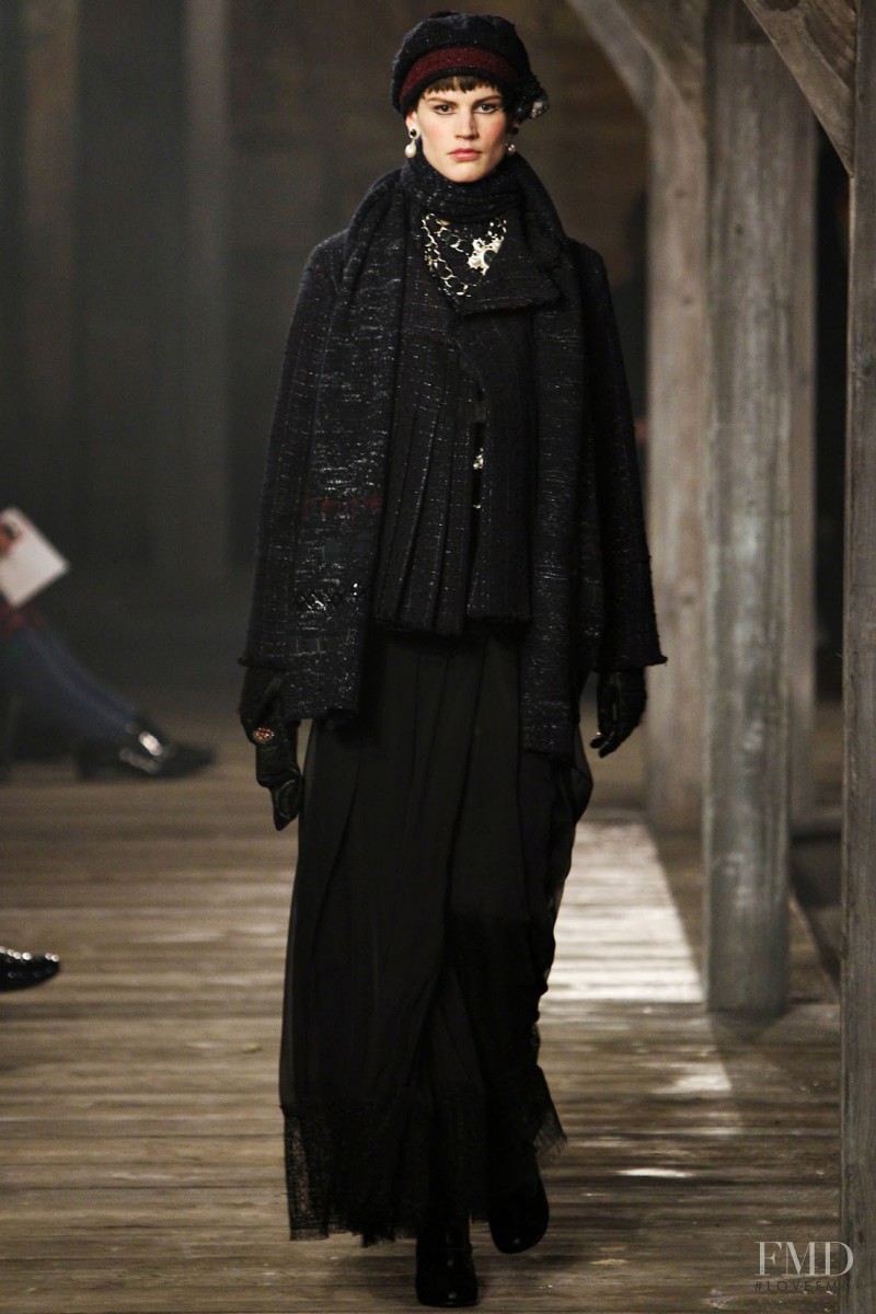 Saskia de Brauw featured in  the Chanel fashion show for Pre-Fall 2013