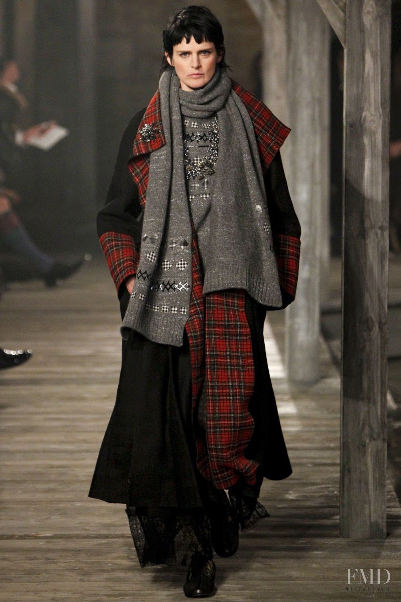 Stella Tennant featured in  the Chanel fashion show for Pre-Fall 2013