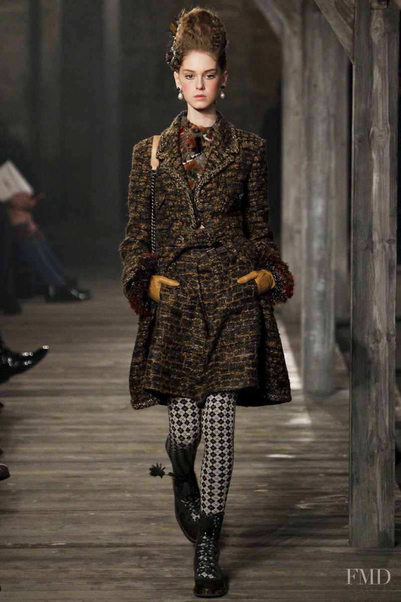 Jemma Baines featured in  the Chanel fashion show for Pre-Fall 2013