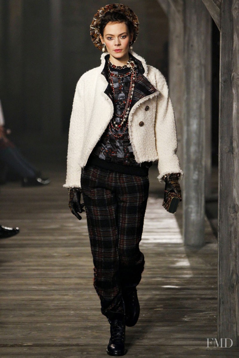 Kinga Rajzak featured in  the Chanel fashion show for Pre-Fall 2013