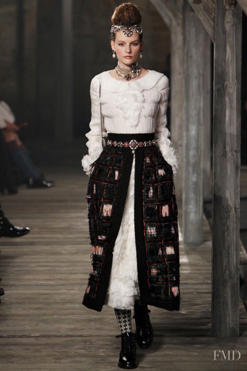 Sara Blomqvist featured in  the Chanel fashion show for Pre-Fall 2013