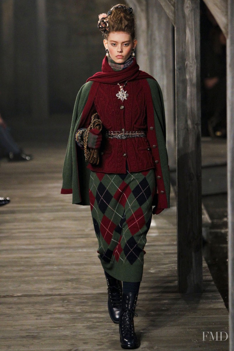 Ondria Hardin featured in  the Chanel fashion show for Pre-Fall 2013