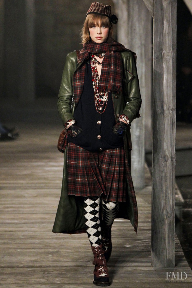 Edie Campbell featured in  the Chanel fashion show for Pre-Fall 2013