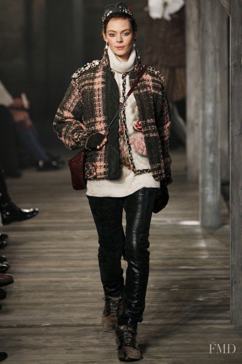 Kinga Rajzak featured in  the Chanel fashion show for Pre-Fall 2013