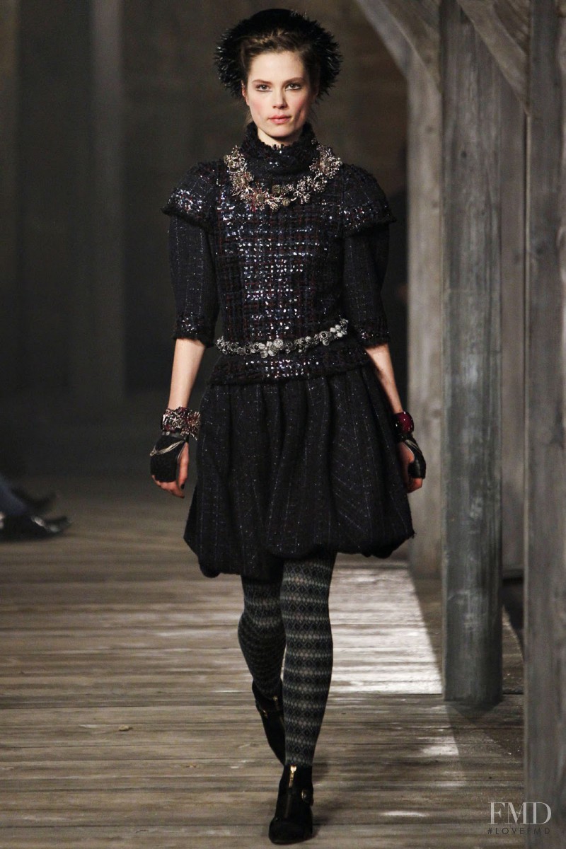 Caroline Brasch Nielsen featured in  the Chanel fashion show for Pre-Fall 2013