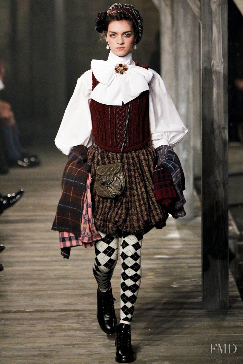 Magda Laguinge featured in  the Chanel fashion show for Pre-Fall 2013