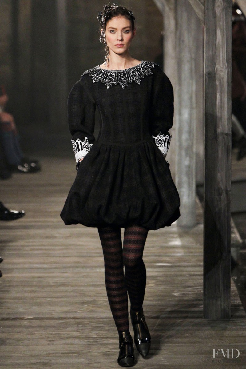 Kati Nescher featured in  the Chanel fashion show for Pre-Fall 2013