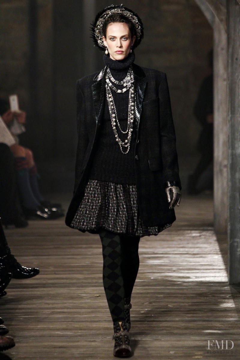 Aymeline Valade featured in  the Chanel fashion show for Pre-Fall 2013