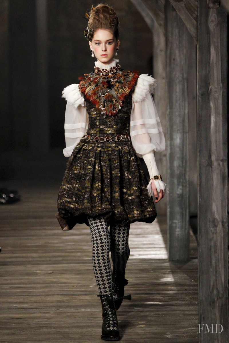 Jemma Baines featured in  the Chanel fashion show for Pre-Fall 2013