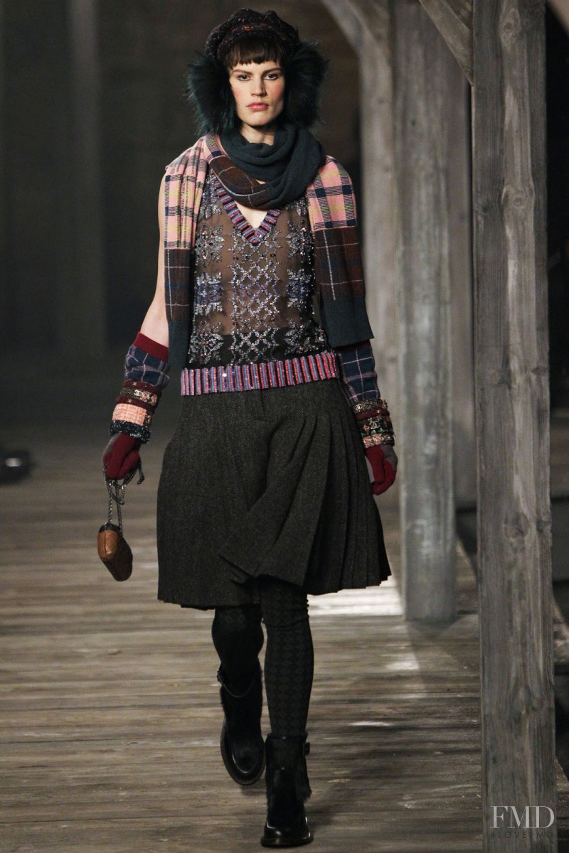 Saskia de Brauw featured in  the Chanel fashion show for Pre-Fall 2013