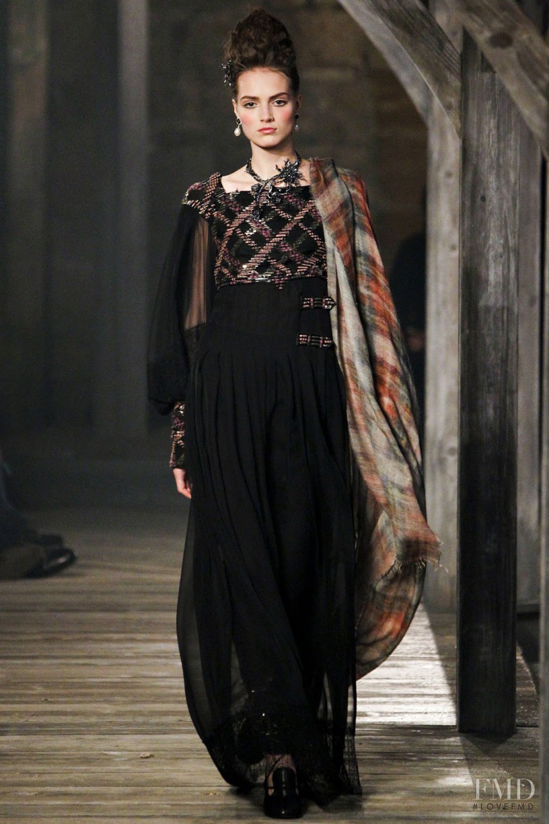 Agne Konciute featured in  the Chanel fashion show for Pre-Fall 2013
