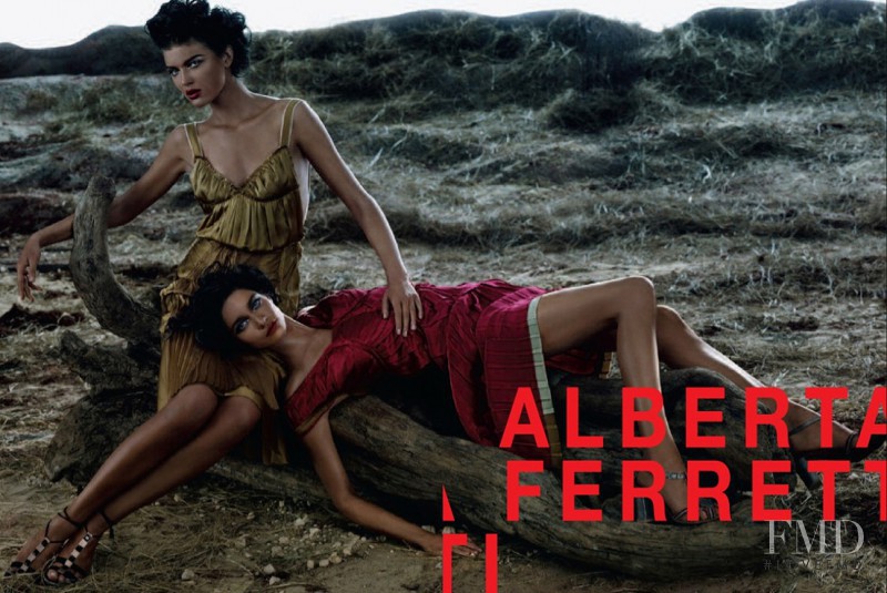 Lesly Masson-Dupond featured in  the Alberta Ferretti advertisement for Spring/Summer 2006
