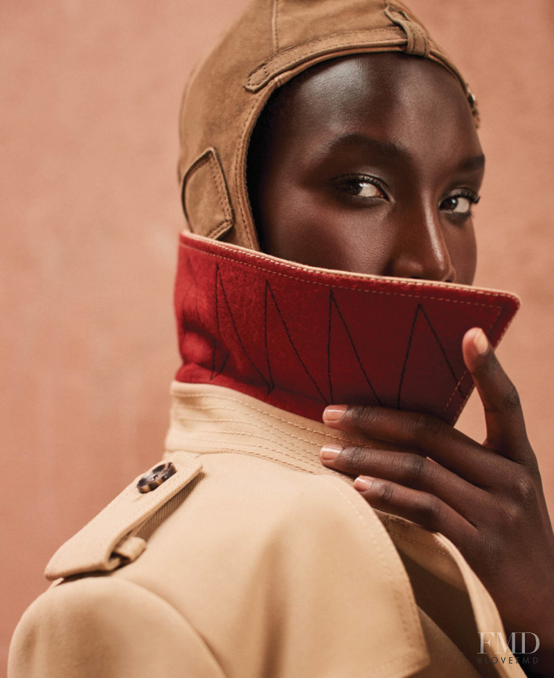 Nya Gatbel featured in  the Banana Republic advertisement for Autumn/Winter 2021