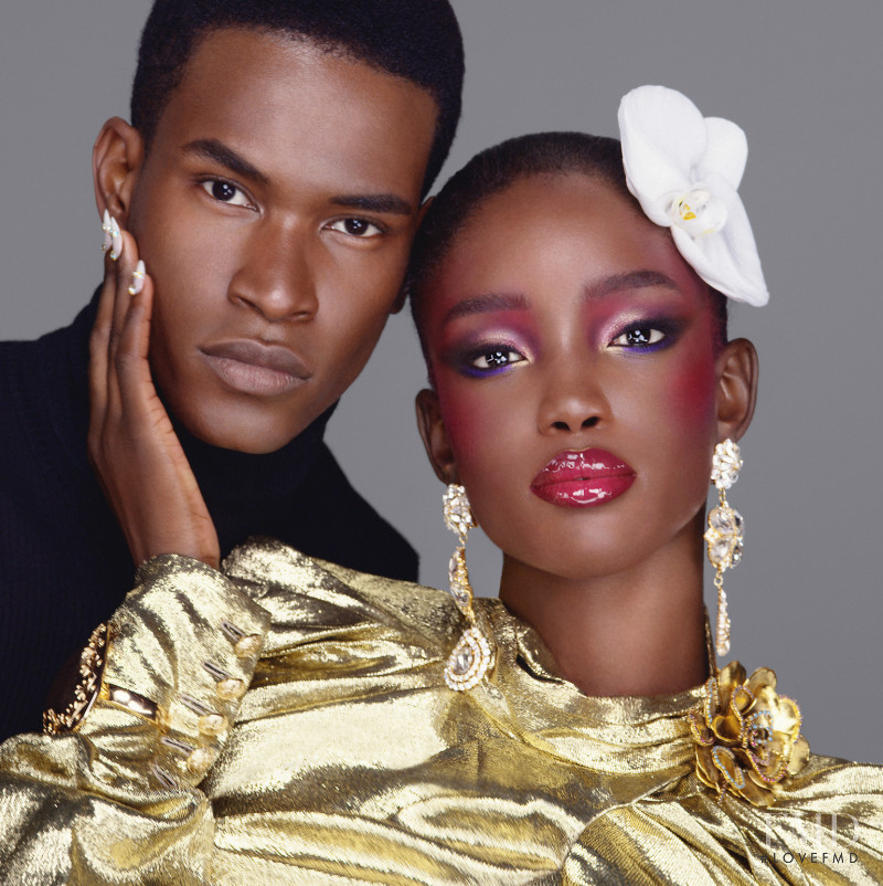 Maty Fall Diba featured in  the Pat McGrath Labs Dark Star Mascara advertisement for Spring/Summer 2020
