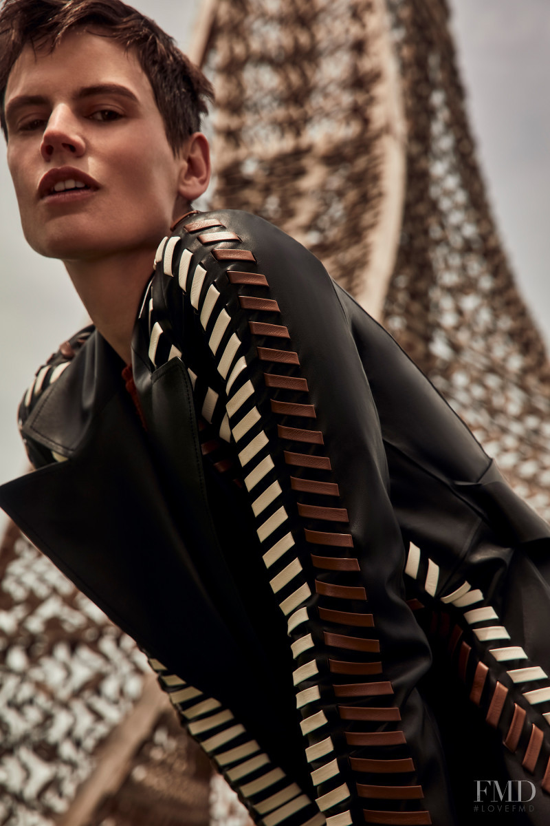 Saskia de Brauw featured in  the Neiman Marcus Re-Introduce Yourself advertisement for Autumn/Winter 2021