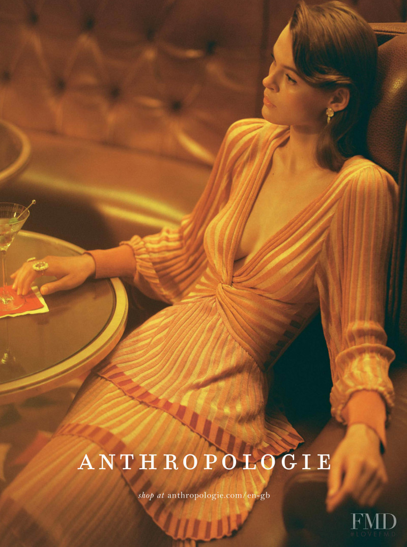 Cara Taylor featured in  the Anthropologie advertisement for Autumn/Winter 2021