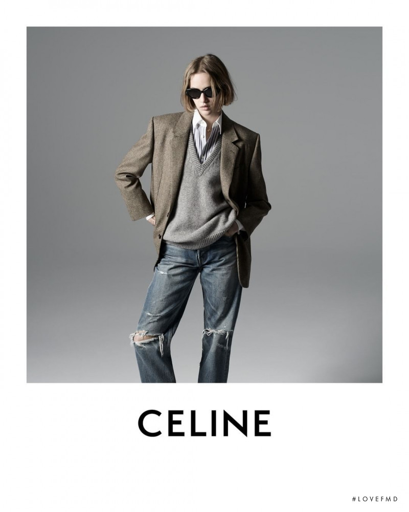 Quinn Elin Mora featured in  the Celine advertisement for Autumn/Winter 2021