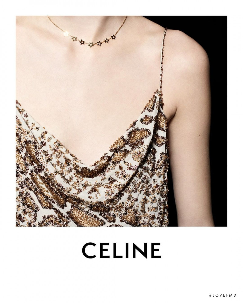 Quinn Elin Mora featured in  the Celine advertisement for Autumn/Winter 2021