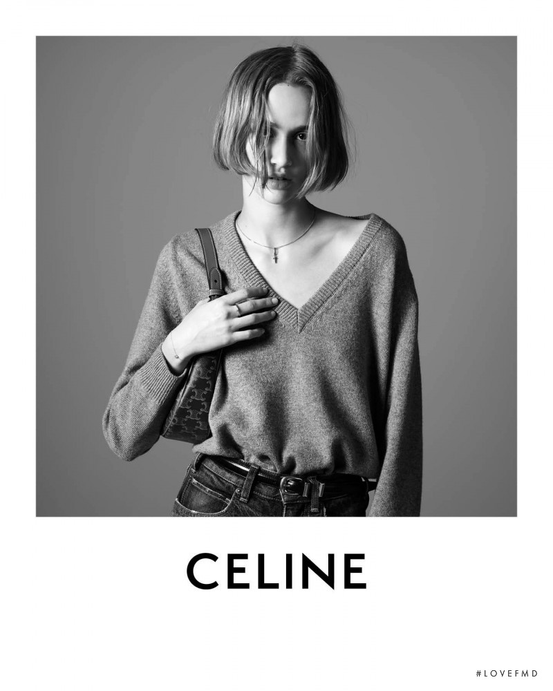 Quinn Elin Mora featured in  the Celine advertisement for Autumn/Winter 2021