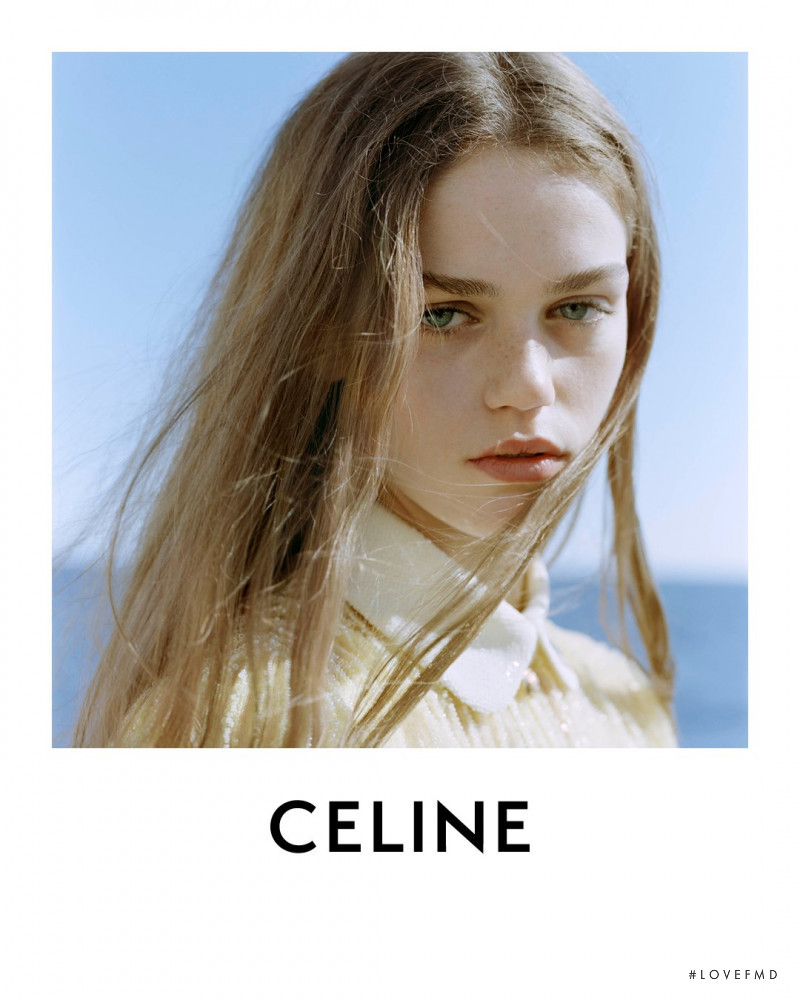 Anna Pepper featured in  the Celine advertisement for Spring 2021