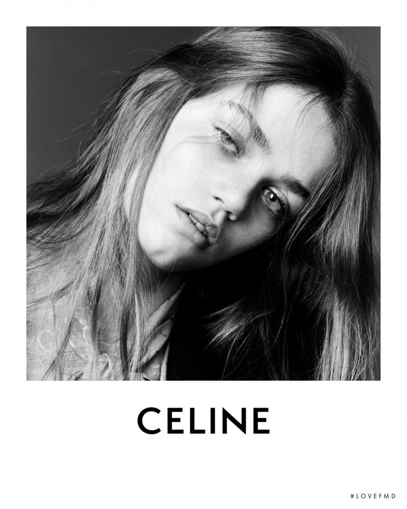 Anna Pepper featured in  the Celine advertisement for Spring 2021