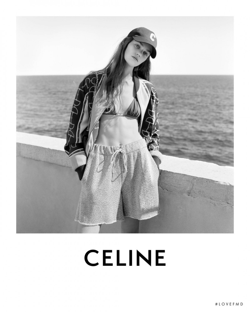 Anna Pepper featured in  the Celine advertisement for Spring 2021