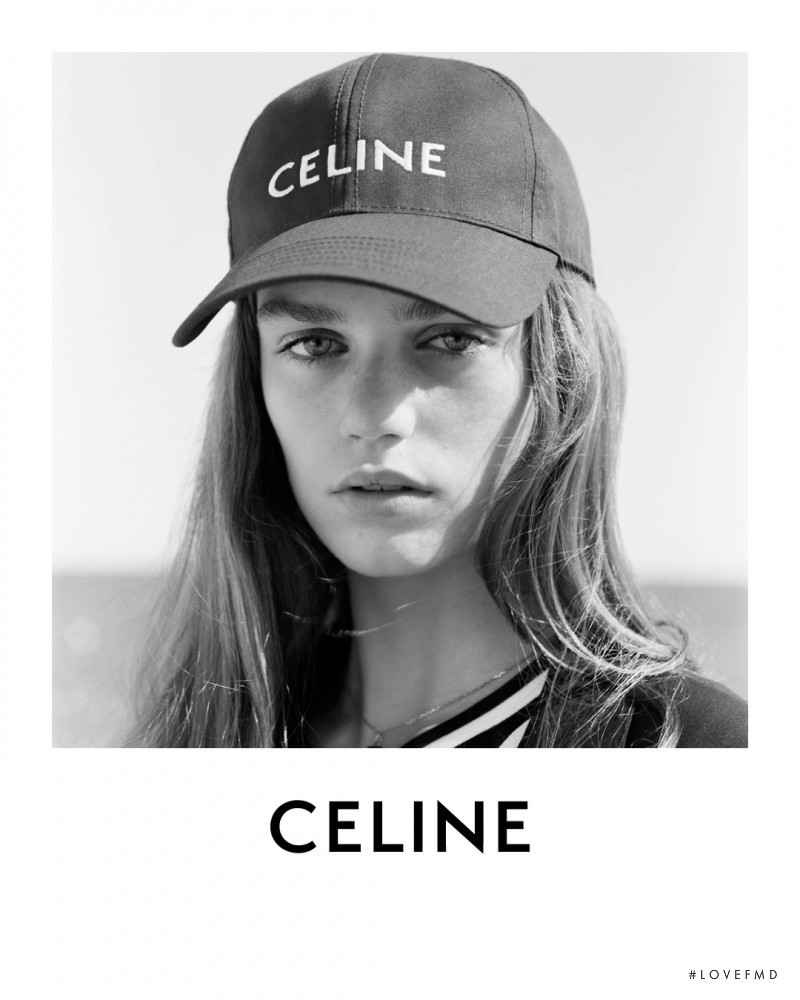 Anna Pepper featured in  the Celine advertisement for Spring 2021