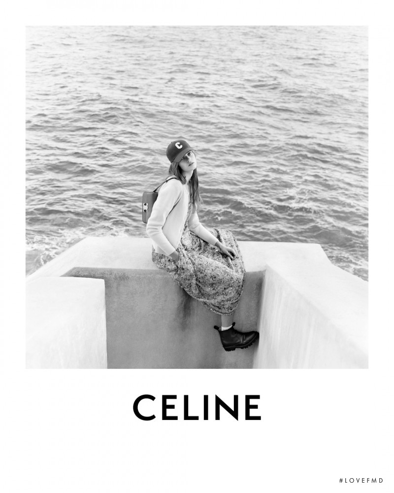 Anna Pepper featured in  the Celine advertisement for Spring 2021