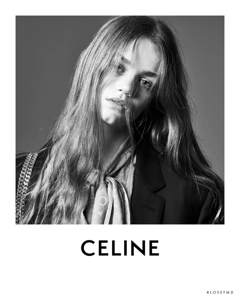 Anna Pepper featured in  the Celine advertisement for Spring 2021