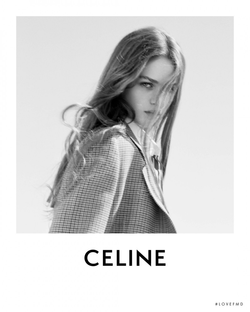 Anna Pepper featured in  the Celine advertisement for Spring 2021