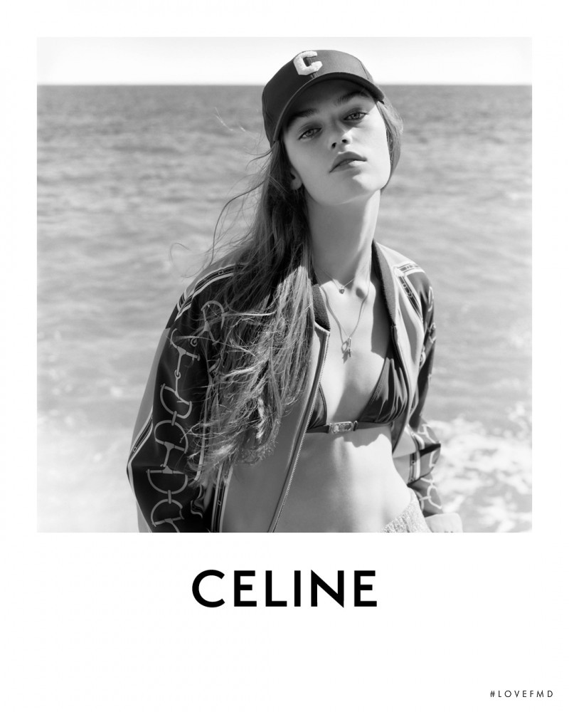 Anna Pepper featured in  the Celine advertisement for Spring 2021