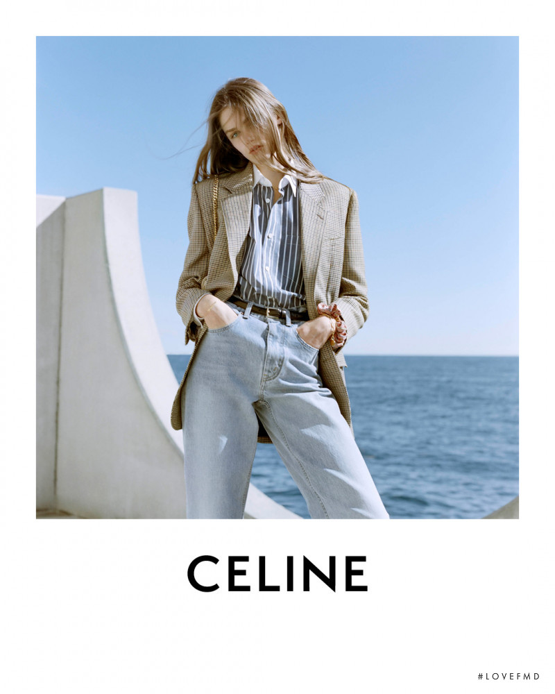Anna Pepper featured in  the Celine advertisement for Spring 2021