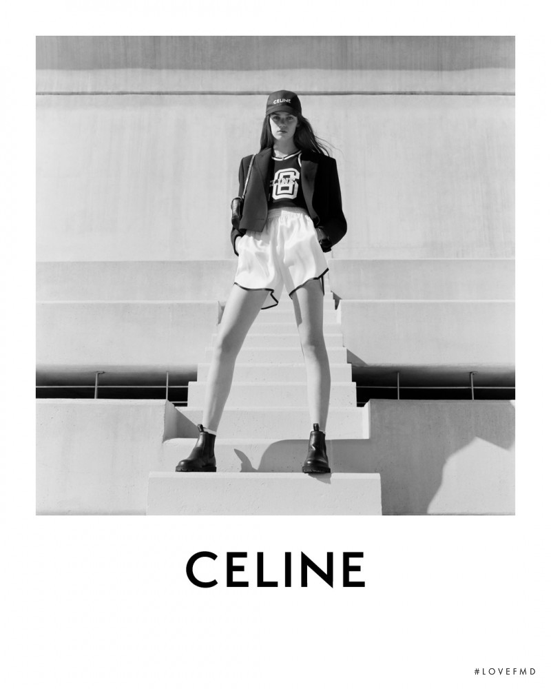 Anna Pepper featured in  the Celine advertisement for Spring 2021