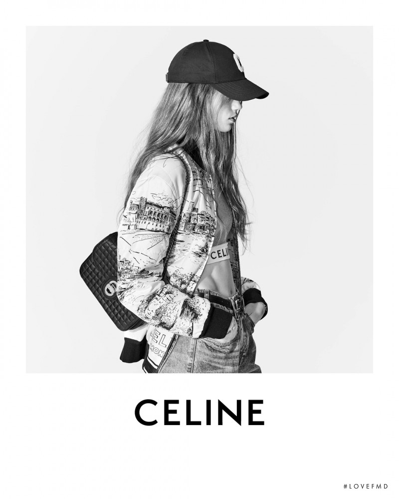 Anna Pepper featured in  the Celine advertisement for Spring 2021