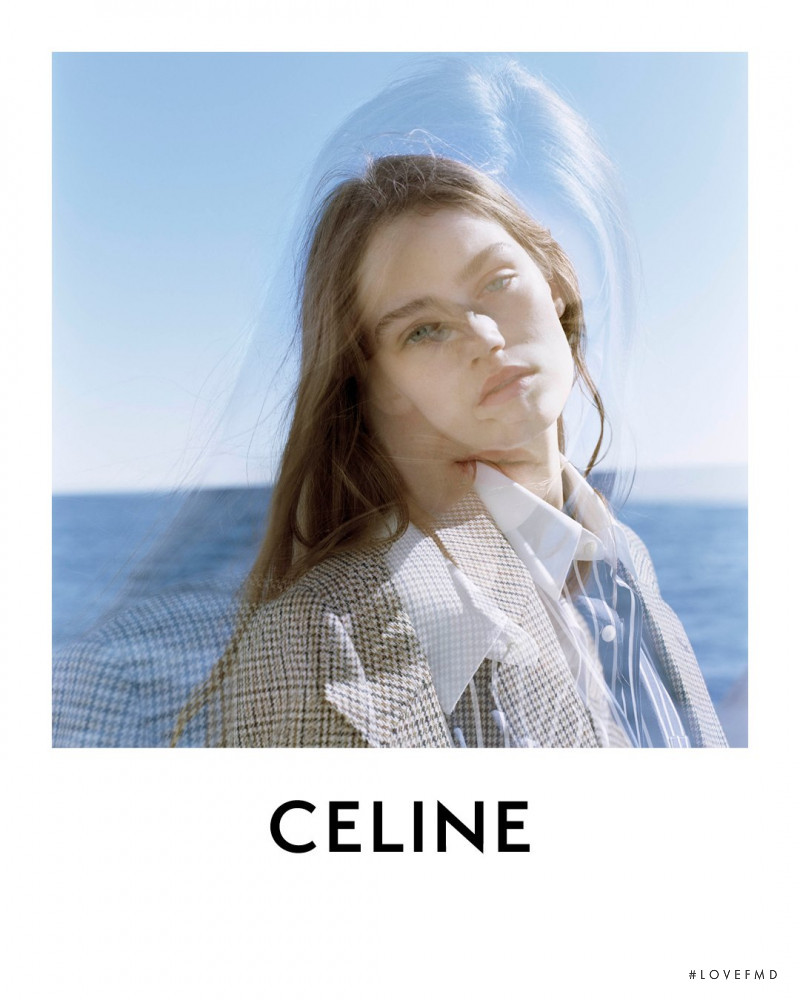 Anna Pepper featured in  the Celine advertisement for Spring 2021