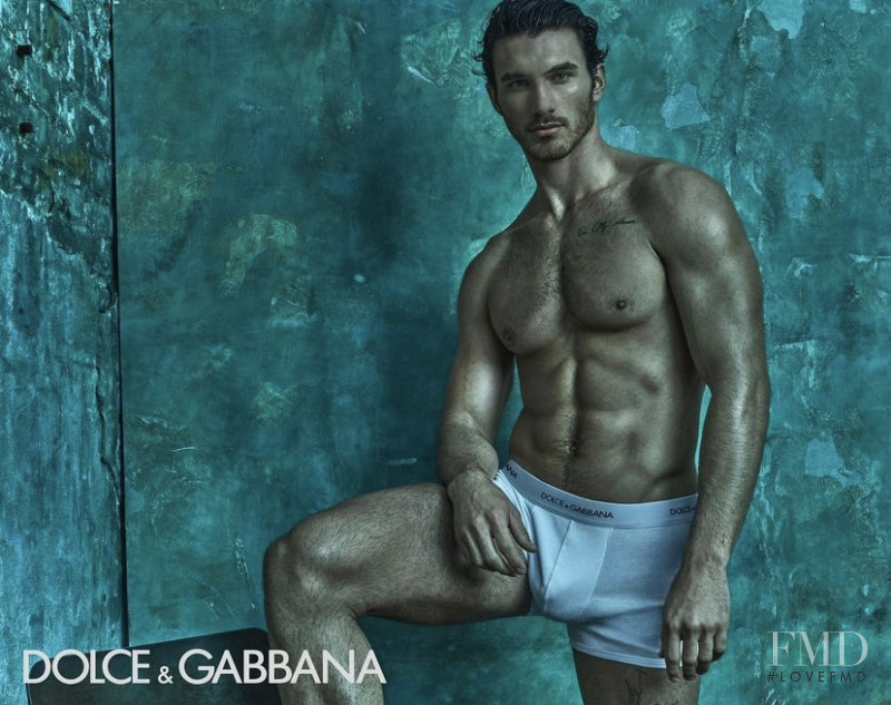 Michael Yerger featured in  the Dolce & Gabbana Underwear advertisement for Autumn/Winter 2021