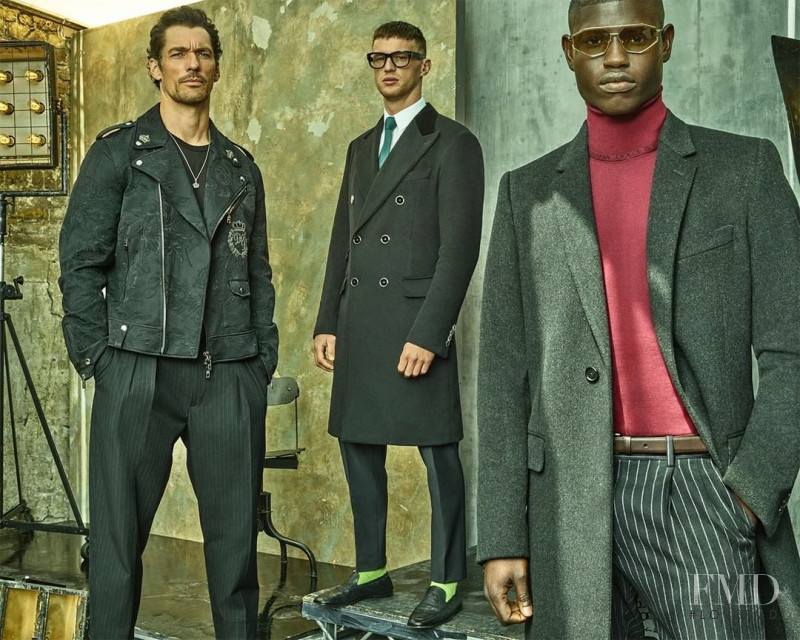 David Gandy featured in  the Dolce & Gabbana advertisement for Autumn/Winter 2021