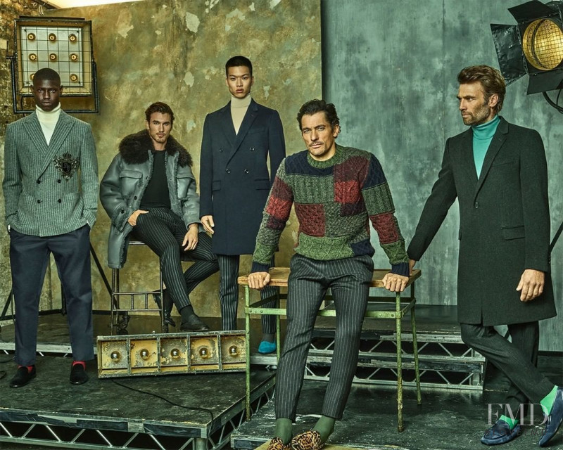 David Gandy featured in  the Dolce & Gabbana advertisement for Autumn/Winter 2021