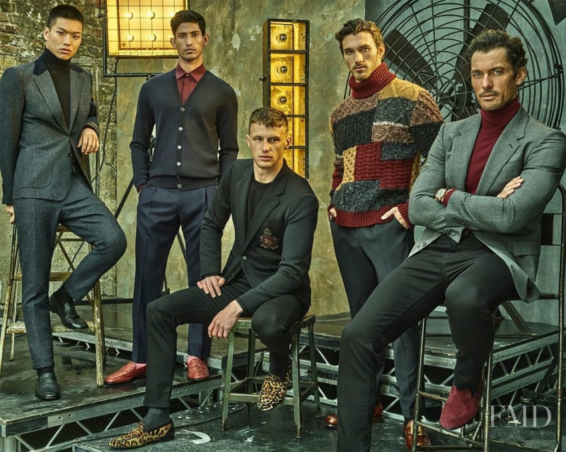 David Gandy featured in  the Dolce & Gabbana advertisement for Autumn/Winter 2021