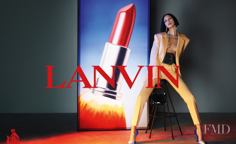 Bella Hadid featured in  the Lanvin advertisement for Autumn/Winter 2021