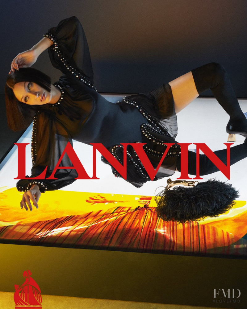 Bella Hadid featured in  the Lanvin advertisement for Autumn/Winter 2021