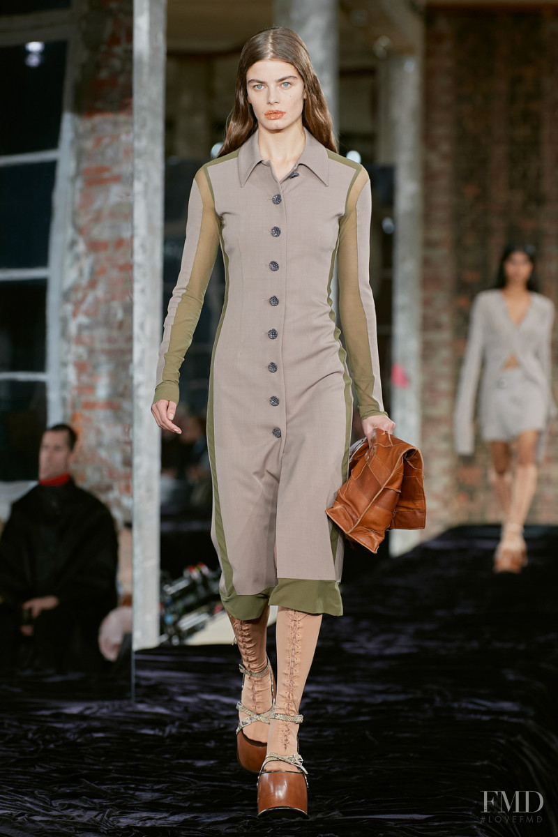 Merlijne Schorren featured in  the Acne Studios fashion show for Spring/Summer 2022