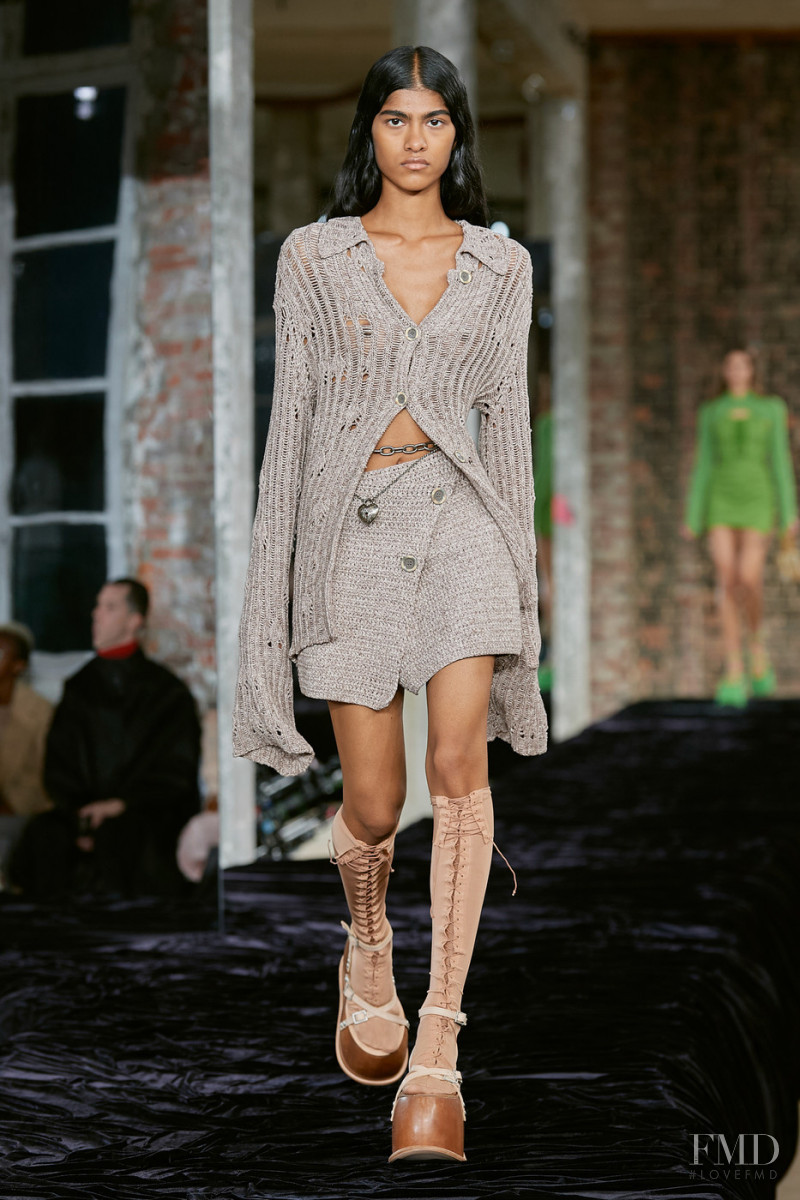 Ashley Radjarame featured in  the Acne Studios fashion show for Spring/Summer 2022