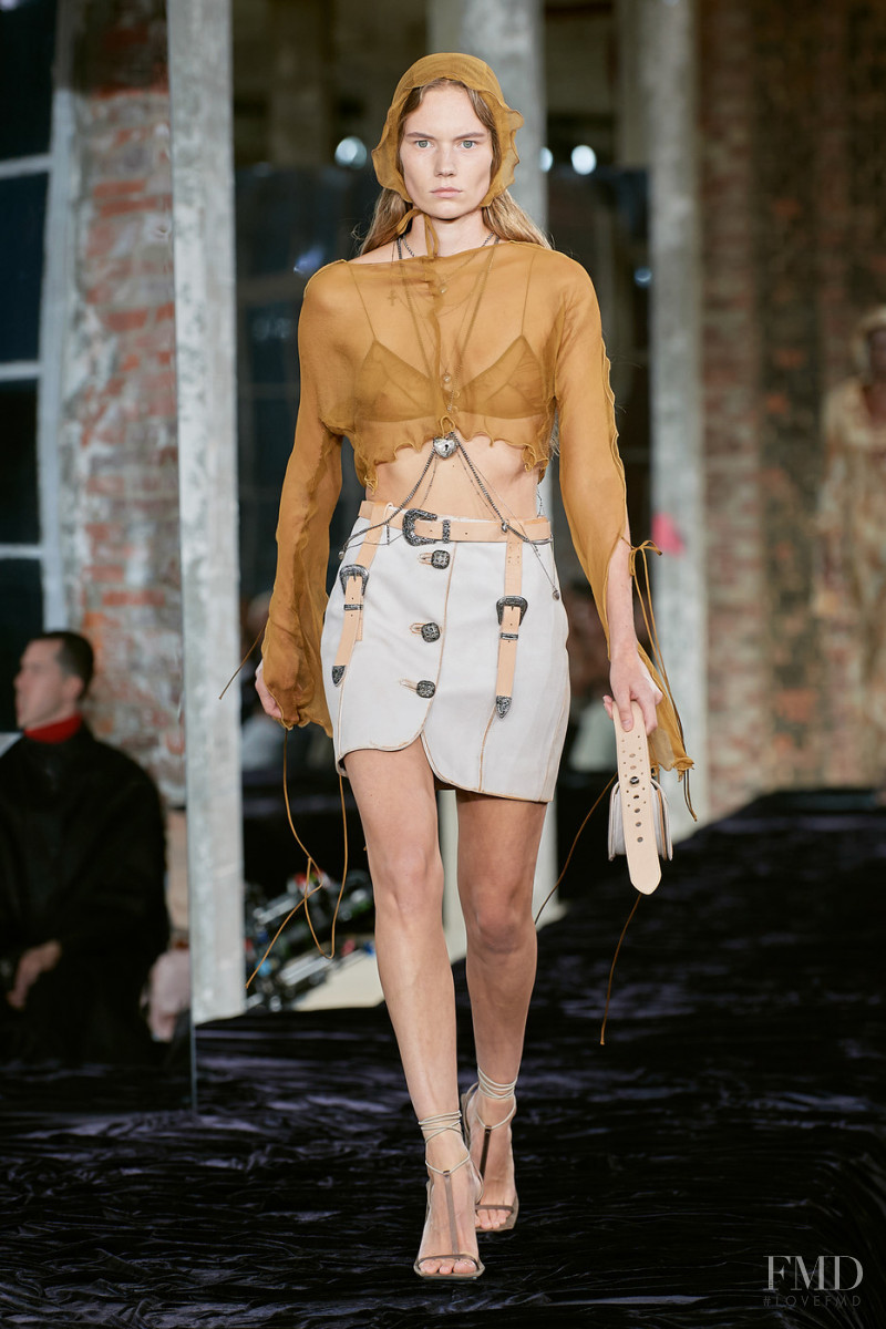 Nina de Bruijn featured in  the Acne Studios fashion show for Spring/Summer 2022